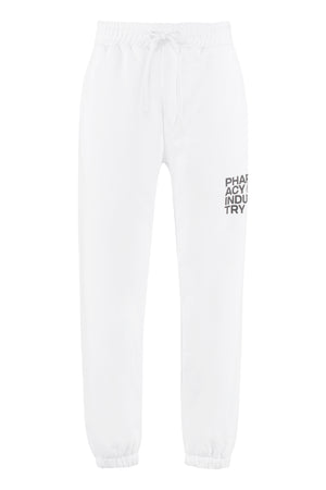 Track-pants in cotone con logo-0